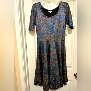NWT Elegant Lularoe Nicole Dress Size L